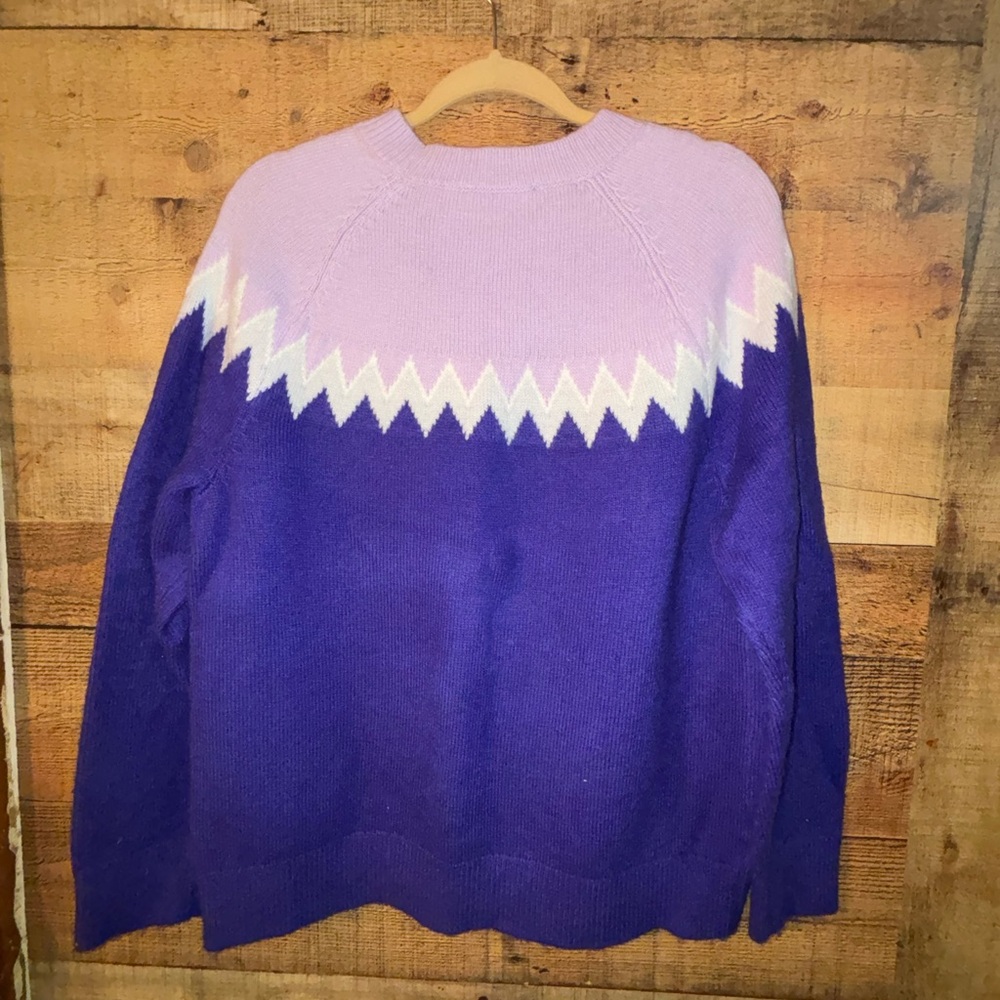 Ann Taylor Weekend Collection Relaxed Fair Isle Sweater - Picture 5 of 5
